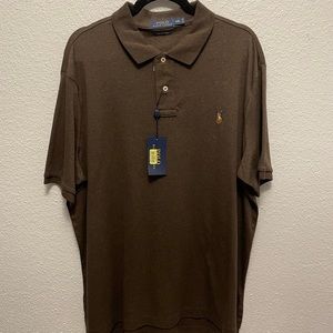 Polo Raphael Lauren Pima Soft Touch Brown Size XXL